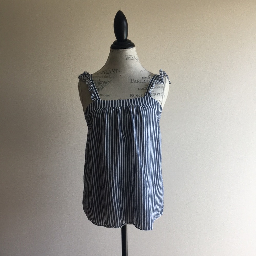 Striped tank top.